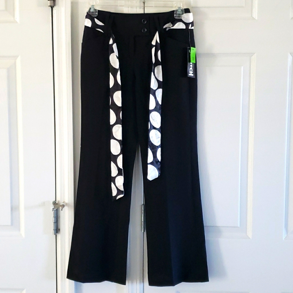 NWT - Girl's Pants with Polka Dots Belt